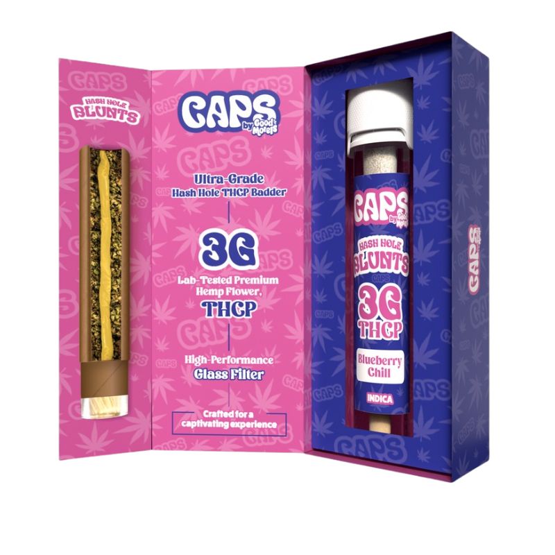 CAPS HASH HOLE BLUNTS 3G THC-P PRE-ROLL-BLUEBERRY CHILL
