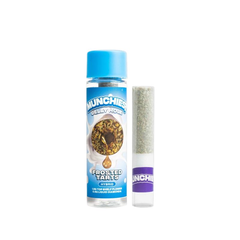 DELTA MUNCHIES 2GM THCA JELLY HOLES PREROLL /PC - FROSTED TARTS