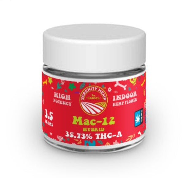 SERENITY HEMP FLOWER 2OZ HYBRID - MAC -12