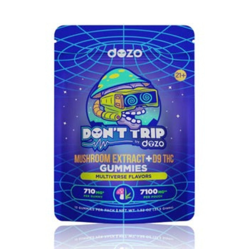DOZO DON'T TRIP MUSHROOM + D9 7100MG GUMMIES 10CT/PACK - MULTIVERSE FLAVORS