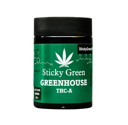 STICKY GREEN/ GREEN HOUSE THC-A 7GM FLOWER - SATIVA