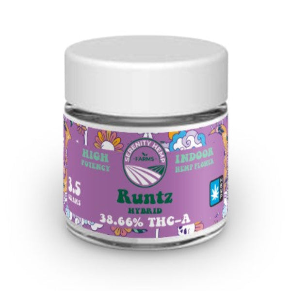 SERENITY HEMP FLOWER 2OZ HYBRID - RUNTZ