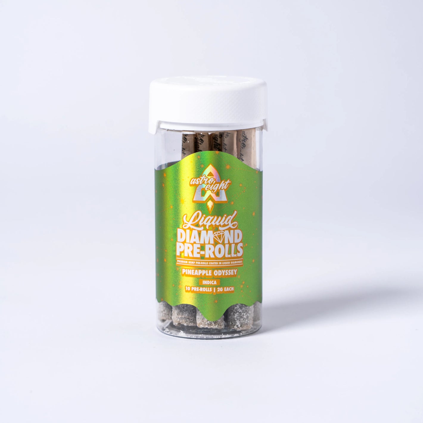 ASTRO EIGHT LIQUID DIAMONDS 2GM PRE-ROLL 10CT/JAR - PINEAPPLE ODYSSEY