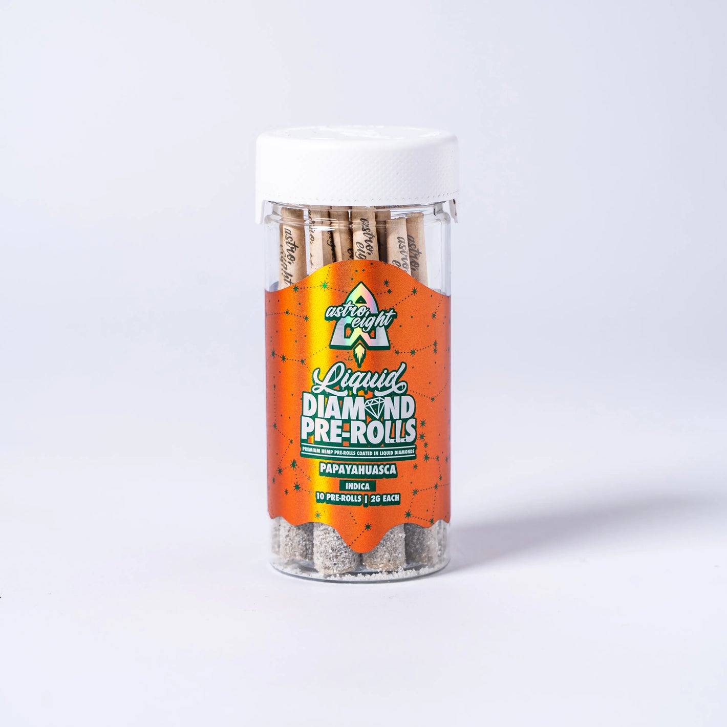 ASTRO EIGHT LIQUID DIAMONDS 2GM PRE-ROLL 10CT/JAR - PAPAYAHUASCA
