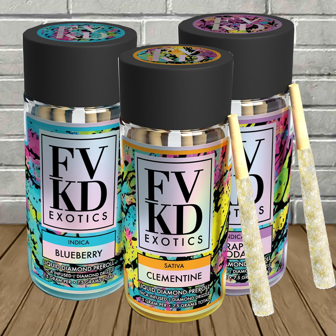 FVKD EXOTICS LIQUID DIAMOND PRE-ROLL 5CT/JAR