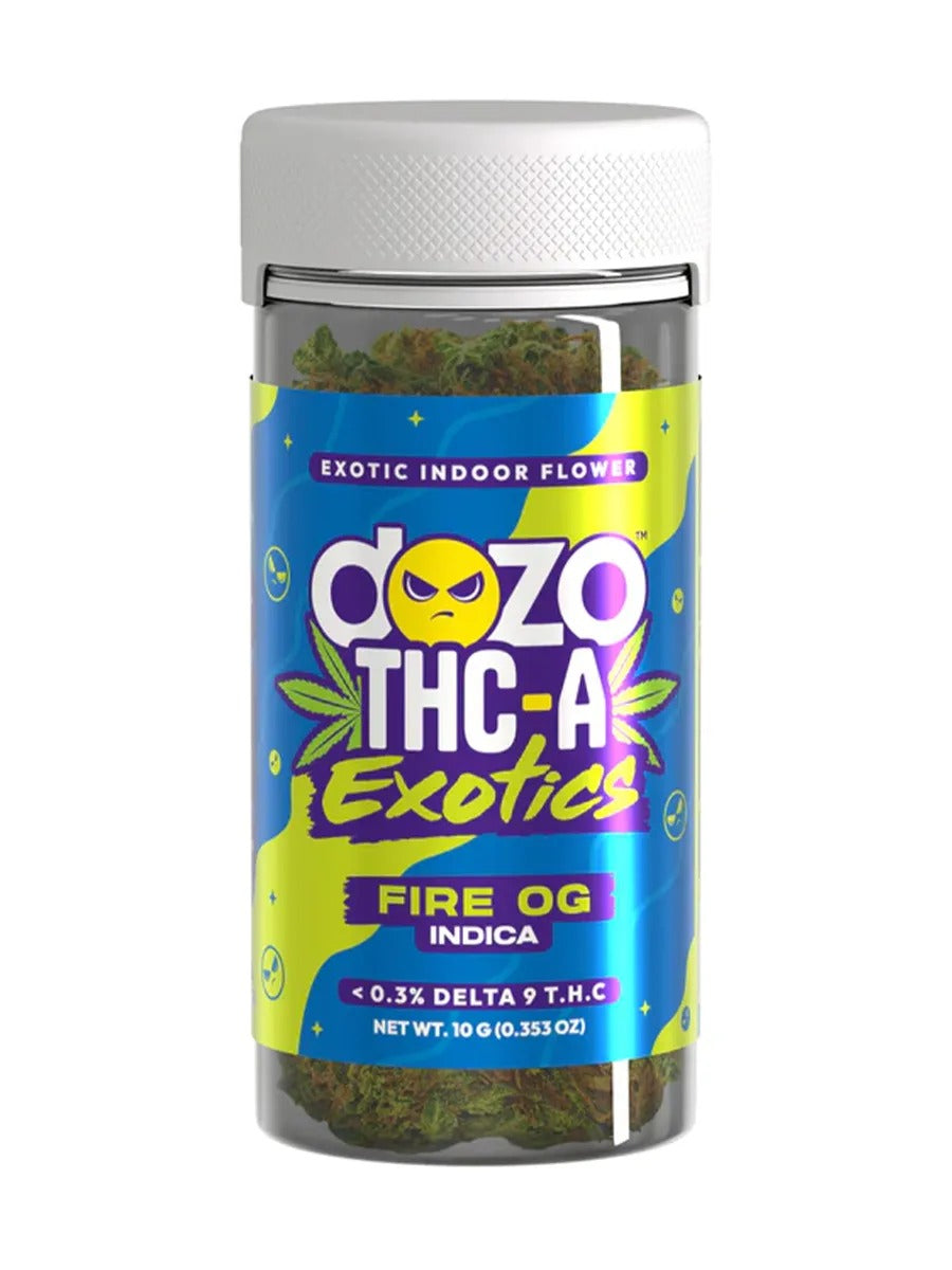 DOZO THC-A EXOTICS FLOWER 10GM - FIRE OG