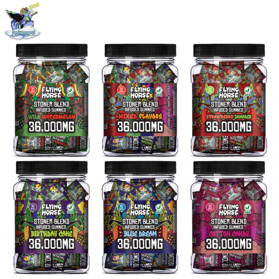 FLYING HORSE 36000MG GUMMIES 30CT/JAR