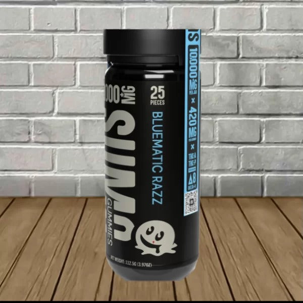 HALF BAK'D SUMO GUMMIES THCA/P/D8 10000MG 25CT/JAR