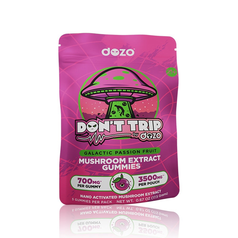 DOZO DON'T TRIP MUSHROOM GUMMIES 3500MG/PACK - GALACTIC PASSIONFRUIT