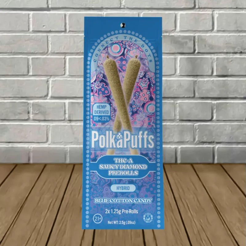 POLKAPUFFS THC-A SAUCY DIAMOND PRE-ROLLS 10CT/BOX-