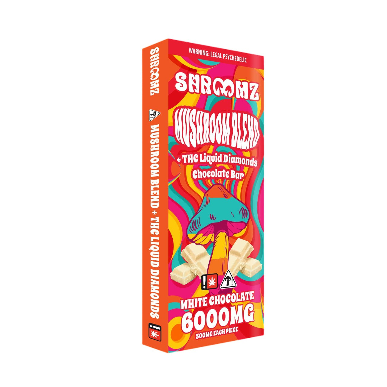 SHROOMZ MUSHROOM BLEND THCA DIAMONDS 6000MG CHOCOLATE BAR