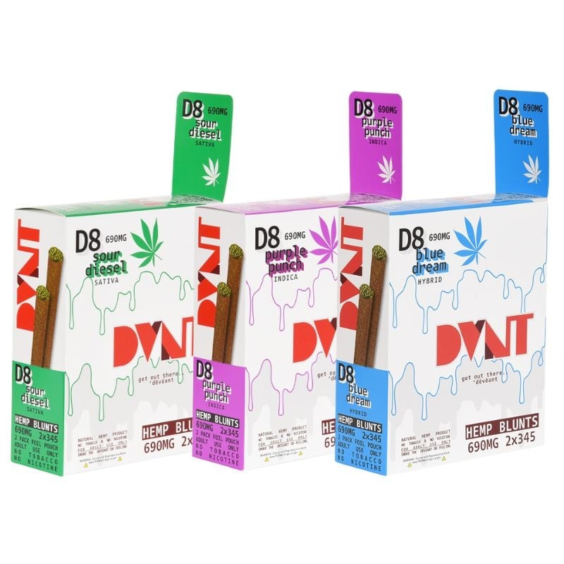 DVNT D8 HEMP BLUNTS 690MG 10PACK/BOX