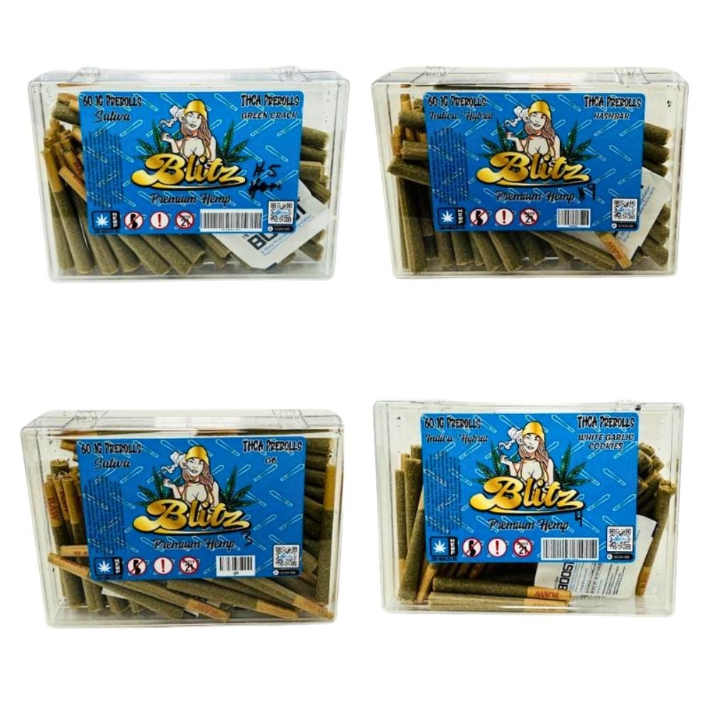 BLITZ THC-A PREROLL 60CT/BOX - ASSORTED FLAVORS