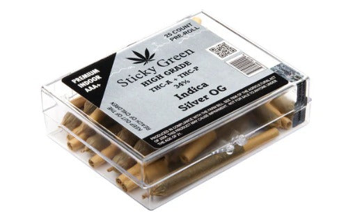 STICKY GREEN HIGH GRADE PRE-ROLL 25CT/DISPLAY