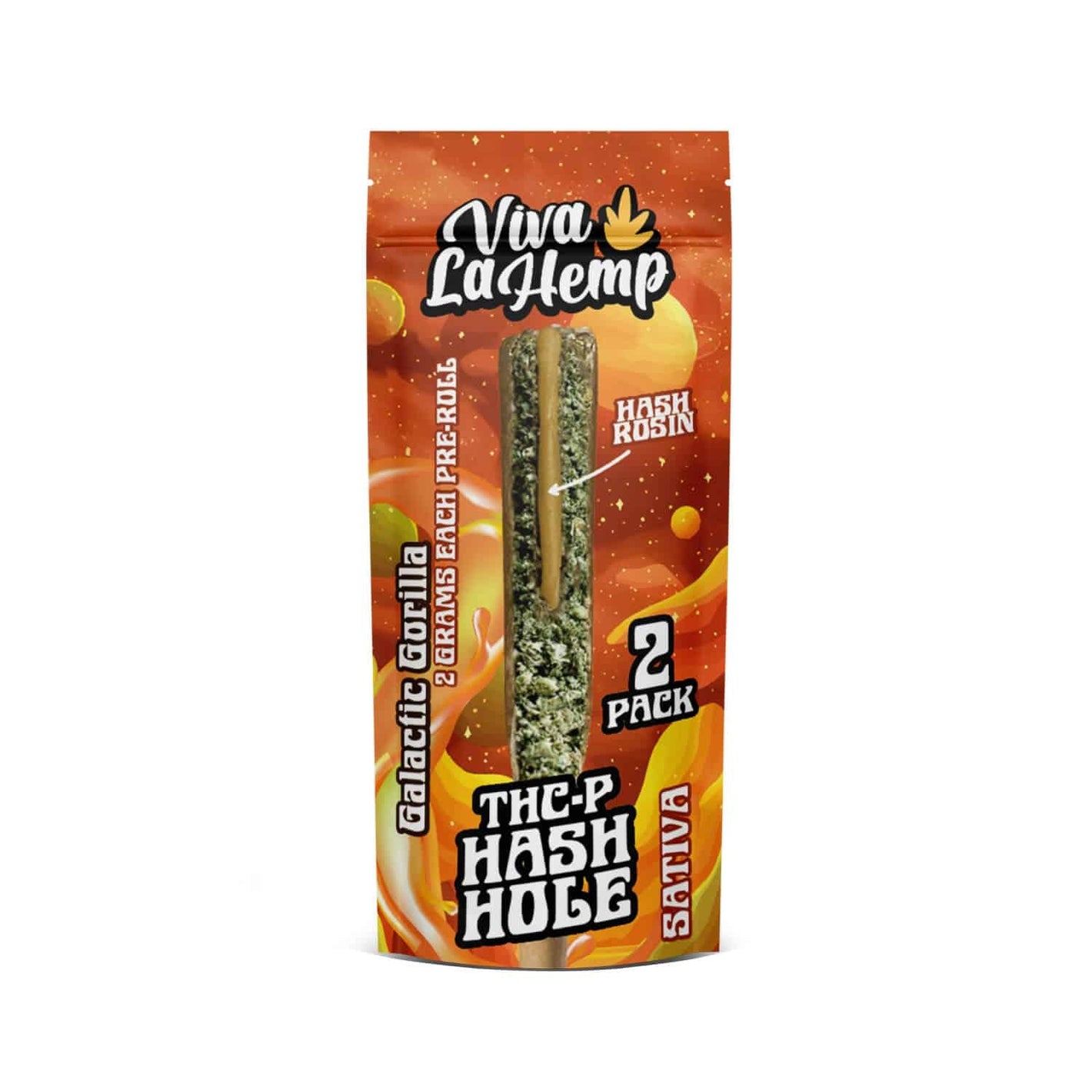VIVA LA HEMP THC-P HASH HOLE 2GM PRE-ROLL 6CT/BOX -GALACTIC GORILLA