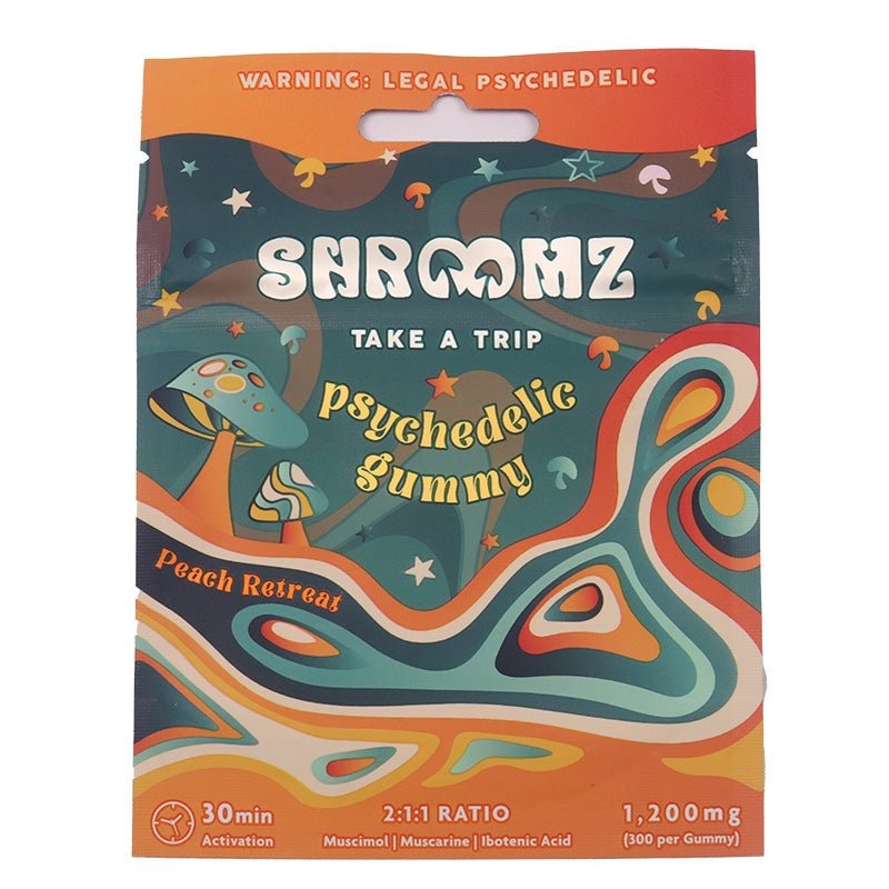 SHROOMZ MUSHROOM GUMMIES 1200MG 8CT/PACK - ISLAND ASSORTMENT