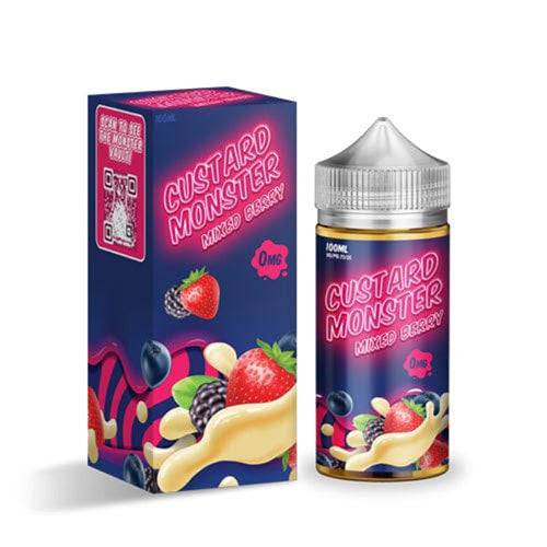 CUSTARD MONSTER VAPE E-LIQUID 100ML - MIXED BERRY OMG