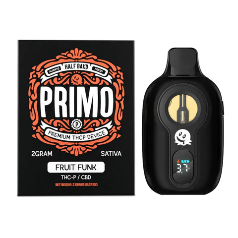 HALF BAK'D PRIMO THCP/CBD 2GM DISPOSABLE - FRUIT FUNK