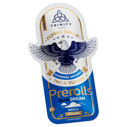 Trinity Flying Eagle Premium Diamond Infused THCa Prerolls 3g