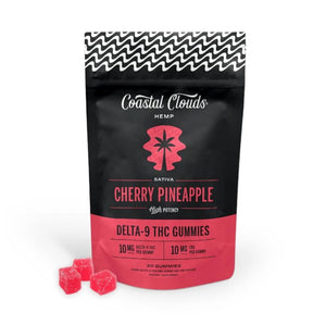 COASTAL CLOUDS D9 THC GUMMIES 10MG THC+10MG CBG 20CT /BAG