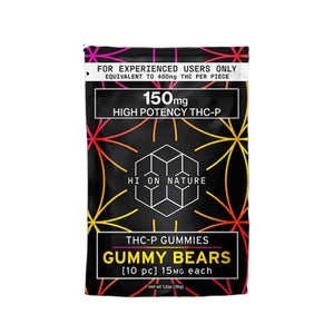 HI ON NATURE HIGH POTENCY THC-P 150MG GUMMIES 10CT/PK