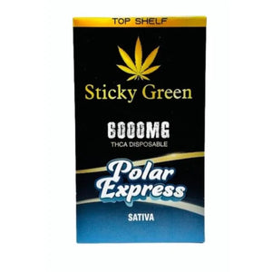 STICKY GREEN TOP SHELF 6GM DISPOSABLE -POLAR EXPRESS