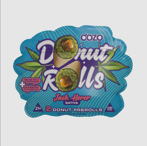 DOZO DONUT ROLLS THC-A 4.20GM PRE ROLL -2CT /5PKBX - JACK HERER