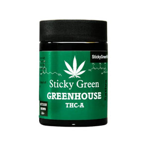 STICKY GREEN/ GREEN HOUSE THC-A 7GM FLOWER - SATIVA