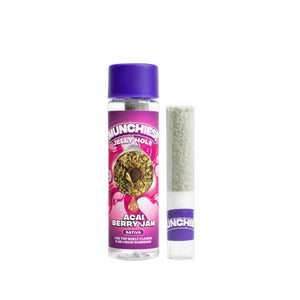 DELTA MUNCHIES 2GM THCA JELLY HOLES PREROLL /PC -ACAI BERRY JAM