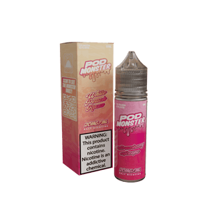 POD MONSTER 60ML SALT NICOTINE - WHITE PEACH RAZZ 50MG/ML