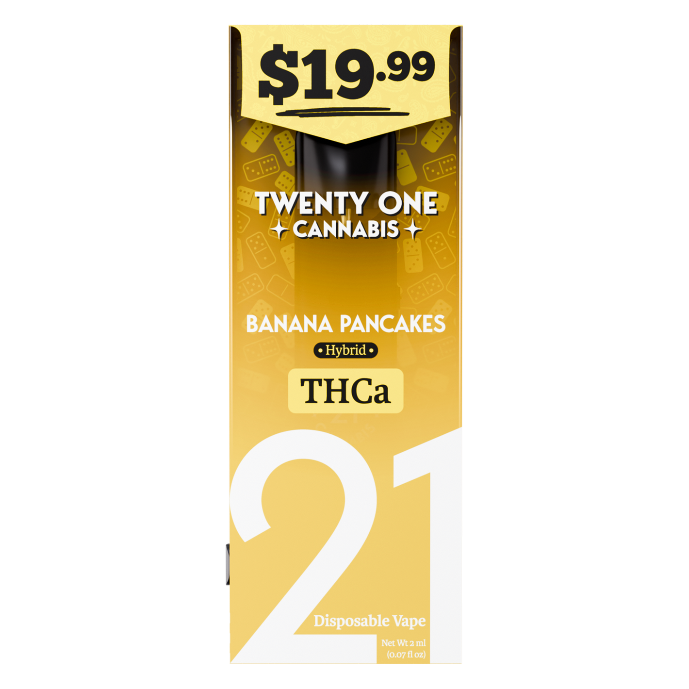 TWENTY ONE CANNABIS D8/THC-A/P 2ML DISPOSABLE-BANANA PANCAKES