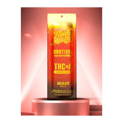 FLYING MONKEY BOUTIQUE THC-A 4GM 2PK PRE ROLL 10CT/BX INDICA - MOJILATO