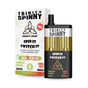 TRINITY SPINNY SWITCH IT D8/THCA/LR/TERP 6GM - PINEAPPLE EXPRESS/GODS GIFT
