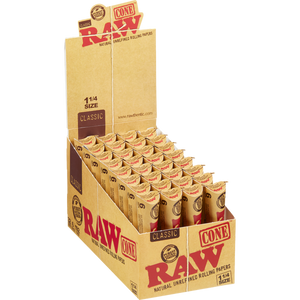 RAW CLASSIC CONE ETHEREAL 1-1/4 SIZE 6PK 32CT/BOX