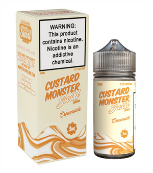 CUSTARD MONSTER SWIRL VAPE E-LIQUID 100ML - CREAMSICLE
