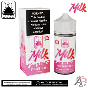 THE MILK MONSTER E-LIQUID 100ML - STRAWBERRY 6MG