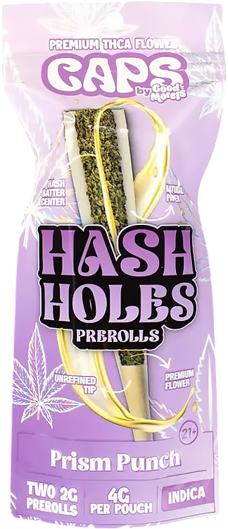 CAPS HASH HOLES PREROLLS 10CT/BOX - PRISM PUNCH