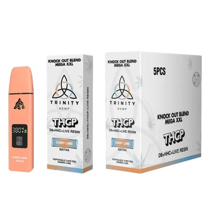 TRINITY KNOCK OUT XXL D8/HHC/THCP 3.5GM DISPOSABLE - CANDY LAND