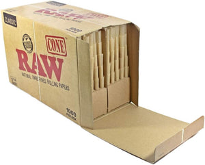 RAW CLASSIC 1 1/4 CONE BULK 1000CT