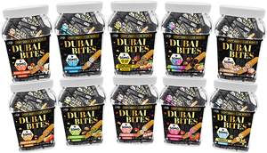 DUBAI BITES CRISPY KNAFEH &LIVE RESIN D9+CBD 40CT JAR - HAZELNUT PEANUT BUTTER