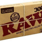 RAW CLASSIC 1 1/4 SIZE 300'S PAPERS 300/PK 20CT/BOX