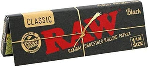 RAW CLASSIC 1 1/4" SIZE NATURAL ROLLING PAPER 24 PER BOX