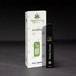 STICKY GREEN MAX THC - O DISPSABLE VAPE PEN 1 GRAM - WHITE RHINO