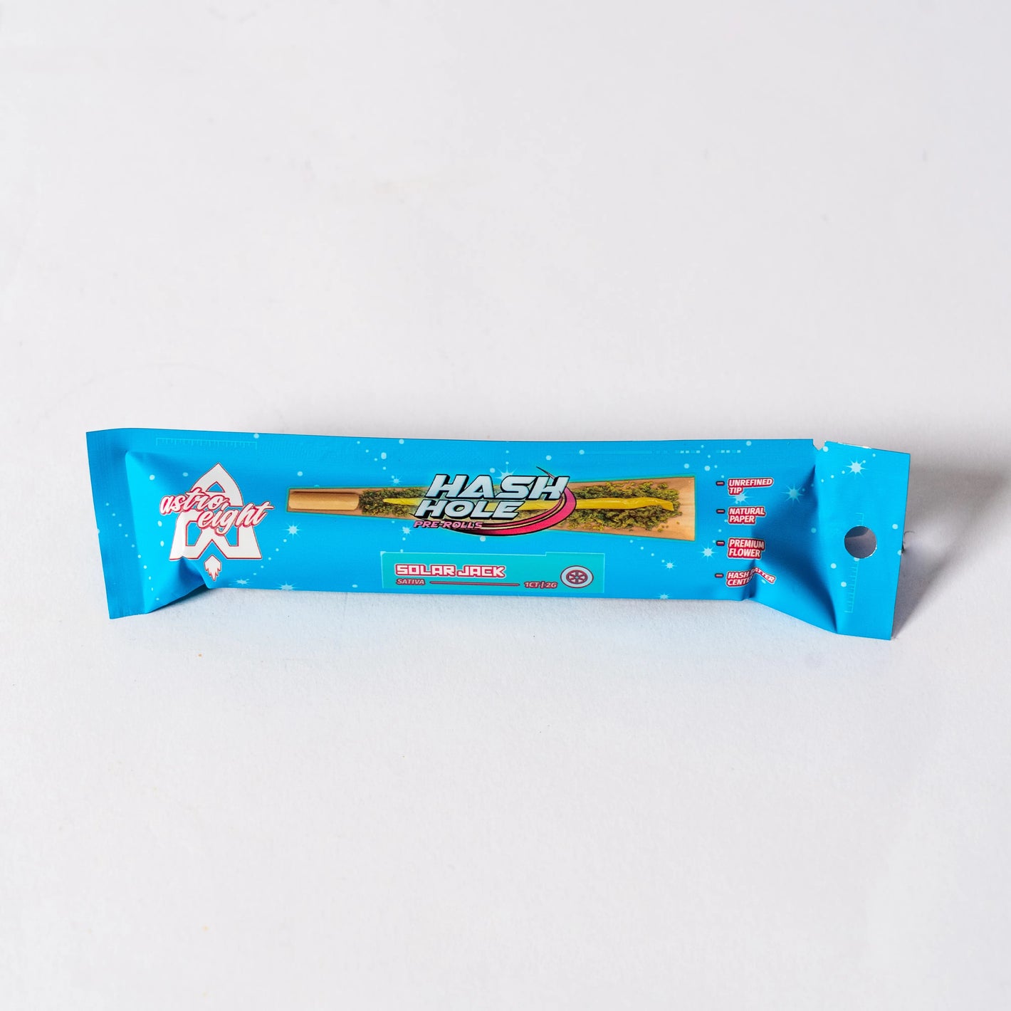 ASTRO EIGHT HASH HOLE 2PK PRE-ROLL 2GM 10CT/BX - SOLAR JACK