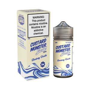 CUSTARD MONSTER SWIRL VAPE E-LIQUID 100ML - BLUEBERRY VANILLA