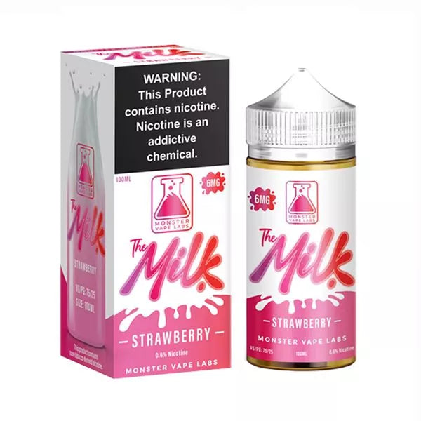 THE MILK MONSTER E-LIQUID 100ML - STRAWBERRY 6MG