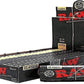 RAW CLASSIC 1 1/4" SIZE NATURAL ROLLING PAPER 24 PER BOX