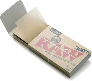RAW CLASSIC 1 1/4 SIZE 300'S PAPERS 300/PK 20CT/BOX