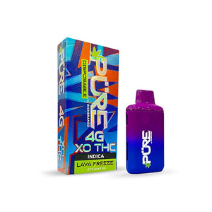 PURE DELTA 9/D8/HXY11 XO THC 4GM DISPOSABLE -LAVA FREEZE