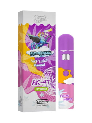 FLYING HORSE THC-A LIQUID DIAMOND 3GM DISPOSABLE - AK-47